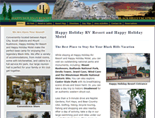 Tablet Screenshot of happyholidayrvresort.com